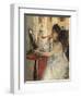 Young Woman Powdering Her Face-Berthe Morisot-Framed Giclee Print