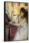 Young Woman Powdering Her Face-Berthe Morisot-Framed Stretched Canvas