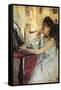 Young Woman Powdering Her Face-Berthe Morisot-Framed Stretched Canvas