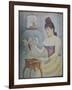 Young Woman Powdering Herself, 1889/90-Georges Seurat-Framed Giclee Print