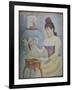 Young Woman Powdering Herself, 1889/90-Georges Seurat-Framed Giclee Print