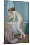 Young Woman Preparing Her Bath-Jules Scalbert-Mounted Giclee Print