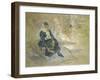 Young Woman Putting on Her Skates, 1880-Berthe Morisot-Framed Giclee Print