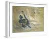 Young Woman Putting on Her Skates, 1880-Berthe Morisot-Framed Giclee Print