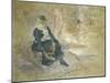 Young Woman Putting on Her Skates, 1880-Berthe Morisot-Mounted Giclee Print