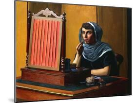 Young Woman Putting on Lipstick; Jeune Femme Se Mettant Du Rouge a Levres, 1925-Félix Vallotton-Mounted Giclee Print