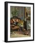 Young Woman Reading, 1875 (Oil on Panel)-Lucius Rossi-Framed Giclee Print