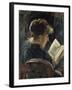 Young Woman Reading, 1888-Lovis Corinth-Framed Giclee Print