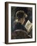 Young Woman Reading, 1888-Lovis Corinth-Framed Giclee Print