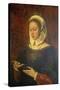 Young Woman Reading a Book of Hours-Ambrosius Benson-Stretched Canvas