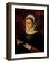 Young Woman Reading a Book of Hours-Ambrosius Benson-Framed Giclee Print