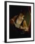 Young Woman Reading a Letter-Jean Raoux-Framed Giclee Print