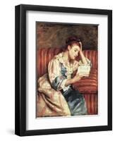 Young Woman Reading-Mary Cassatt-Framed Giclee Print