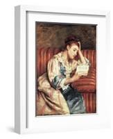 Young Woman Reading-Mary Cassatt-Framed Giclee Print