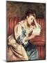 Young Woman Reading-Mary Cassatt-Mounted Giclee Print