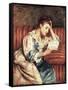 Young Woman Reading-Mary Cassatt-Framed Stretched Canvas