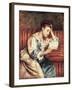 Young Woman Reading-Mary Cassatt-Framed Giclee Print