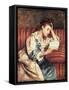 Young Woman Reading-Mary Cassatt-Framed Stretched Canvas