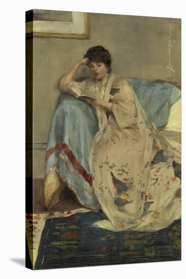 Young Woman Reading-Harper Pennington-Stretched Canvas