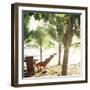 Young Woman Relaxes on Avellans Beach, Costa Rica, Central America-Aaron McCoy-Framed Photographic Print