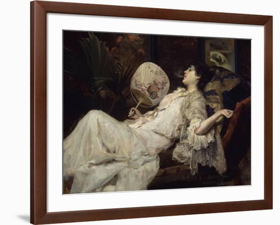 Young Woman Relaxing, 1894-Francesc Masriera-Framed Giclee Print