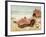 Young Woman Relaxing on the Beach, 1890s-null-Framed Giclee Print