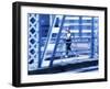 Young Woman Running-null-Framed Photographic Print