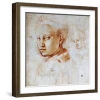 Young Woman's Head, by Agnolo Bronzino (1503-1572), Italy, 16th Century-null-Framed Giclee Print