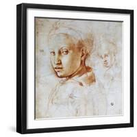 Young Woman's Head, by Agnolo Bronzino (1503-1572), Italy, 16th Century-null-Framed Giclee Print