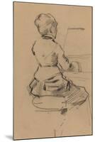 Young Woman Seated at a Piano [verso], c.1890-Jean Louis Forain-Mounted Giclee Print