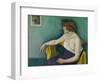Young Woman Seated in Profile, 1914-Félix Vallotton-Framed Giclee Print