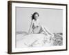 Young Woman Seated on Sand Dune-Philip Gendreau-Framed Photographic Print