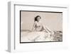 Young Woman Seated on Sand Dune-Bettmann-Framed Photographic Print