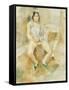 Young Woman Seated-Jules Pascin-Framed Stretched Canvas