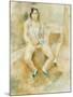 Young Woman Seated-Jules Pascin-Mounted Giclee Print