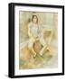 Young Woman Seated-Jules Pascin-Framed Giclee Print