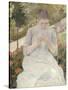 Young Woman Sewing in the Garden, 1880-1882-Mary Cassatt-Stretched Canvas