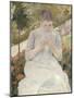 Young Woman Sewing in the Garden, 1880-1882-Mary Cassatt-Mounted Giclee Print