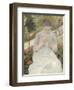 Young Woman Sewing in the Garden, 1880-1882-Mary Cassatt-Framed Giclee Print