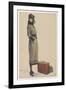Young Woman Showing the Barrel-Line Silhouette of the Period-Luigi Bompard-Framed Premium Giclee Print