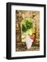 Young Woman Sitting in Window in Old Stone Wall-Macduff Everton-Framed Photographic Print