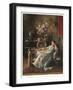 Young Woman Sitting on a Sofa, 1887 (Oil on Panel)-Mihaly Munkacsy-Framed Giclee Print