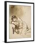 Young Woman Sleeping-Rembrandt van Rijn-Framed Art Print