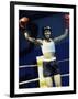 Young Woman Standing in a Boxing Ring-null-Framed Photographic Print