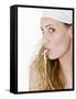 Young Woman Sucking Spaghetti-null-Framed Stretched Canvas