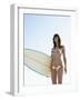 Young Woman Surfing-Ant Strack-Framed Photographic Print