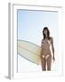 Young Woman Surfing-Ant Strack-Framed Photographic Print