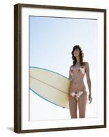 Young Woman Surfing-Ant Strack-Framed Photographic Print