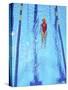 Young Woman Swimming Laps in a Pool-Bill Bachmann-Stretched Canvas