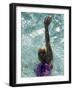 Young Woman Swimming the Backstroke in a Swimming Pool, Bainbridge Island, Washington, USA-null-Framed Premium Photographic Print